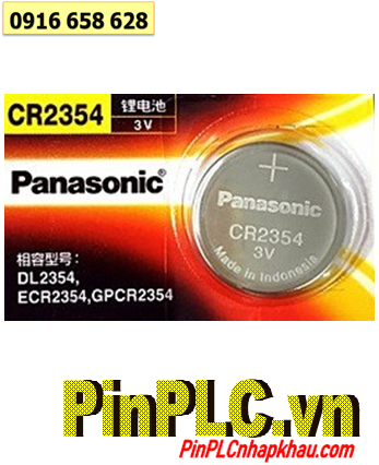 Panasonic CR2354, Pin 3v lithium Panasonic CR2354 Made in Indonesia